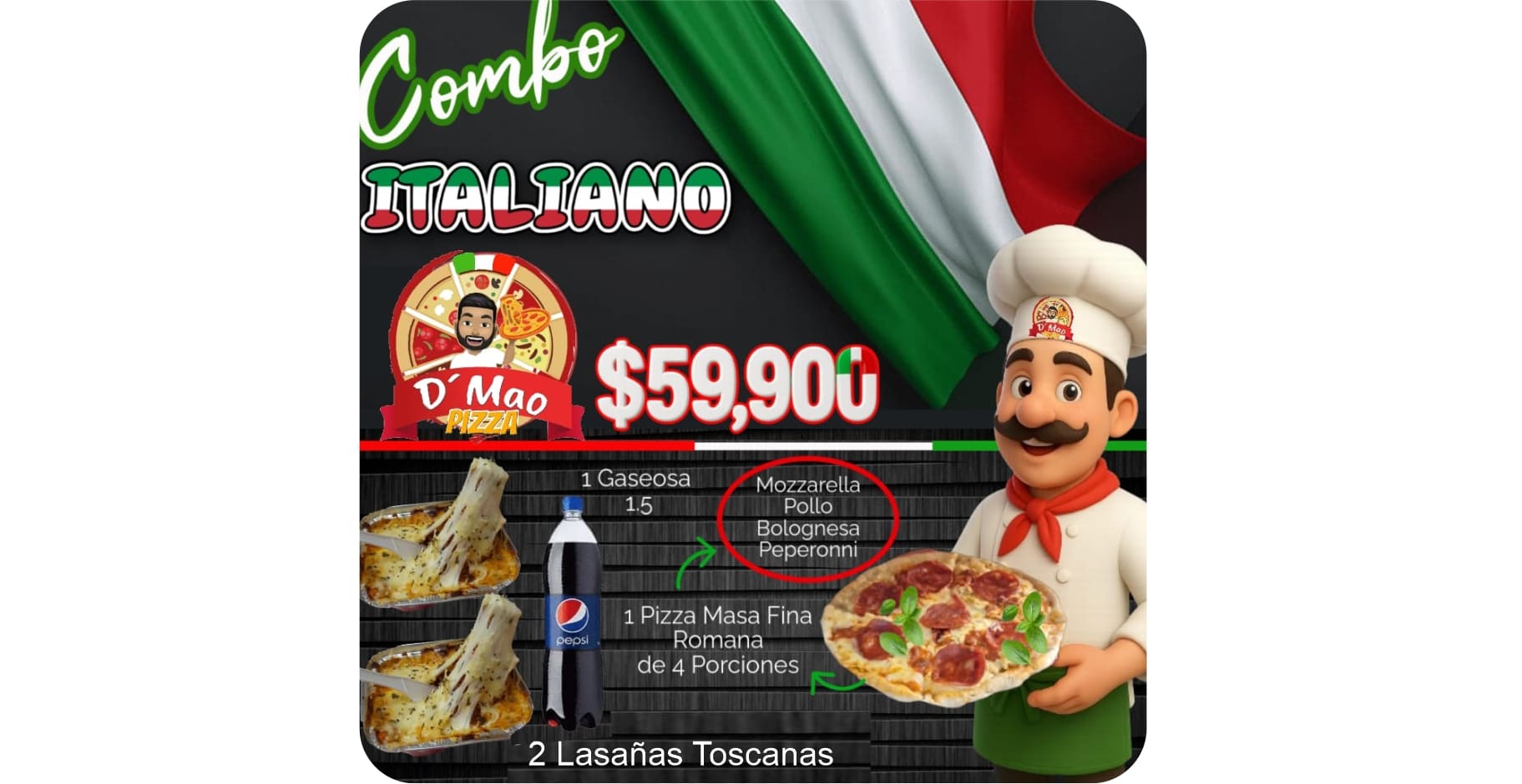 Imagen del productoCOMBO ITALIANO